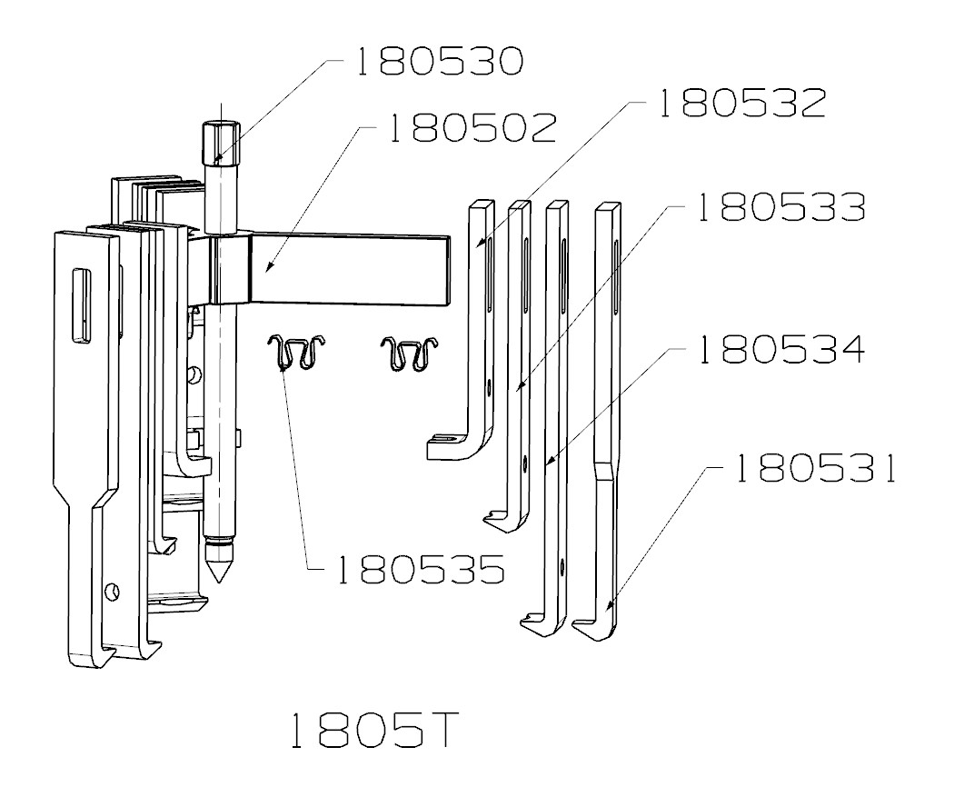 EXTRACTOR MULTIPLE FORZA SERIE 1800T CON 12 PATAS